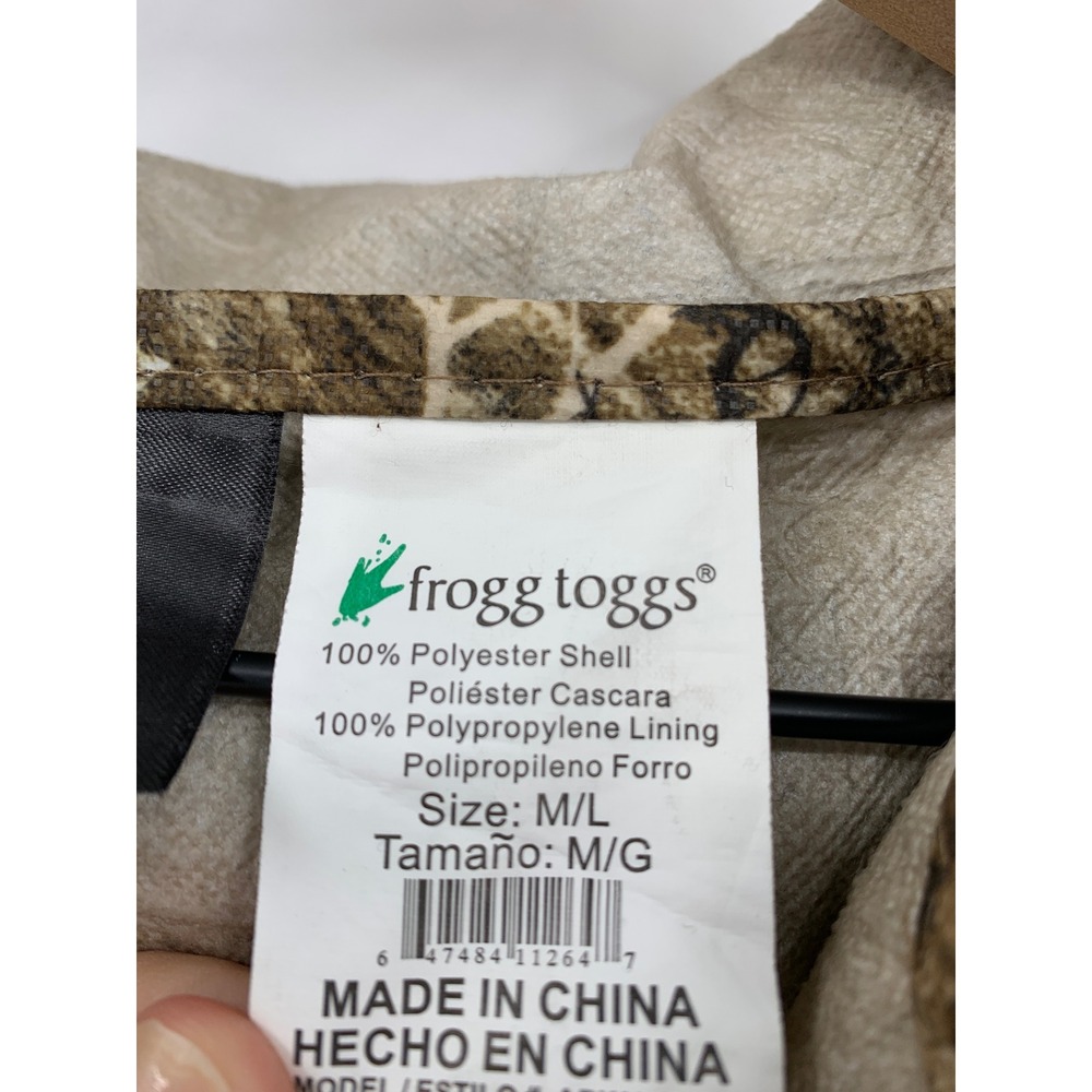 Frogg Toggs Jacket Mens Medium Large Brown Realtree Camo Rain Hooded Waterproof - Picture 4 of 10